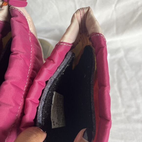 Columbia Powderbug Plus Winter Snow Boots Pink Youth Girls Size 12 - Picture 5 of 7